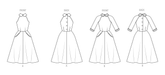 Butterick Sewing Pattern 6992 Vintage 1950's dress from Jaycotts Sewing Supplies