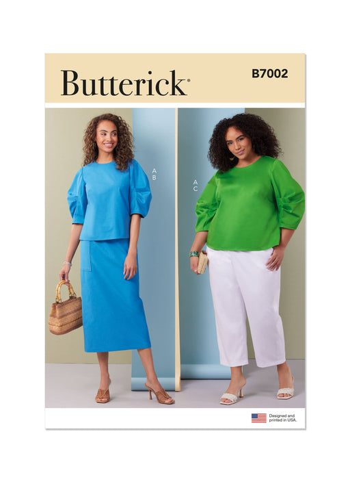 Butterick Sewing Pattern 7002 Misses’ and Women's Top, Skirt and Pants from Jaycotts Sewing Supplies