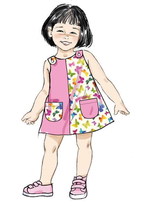 Butterick Sewing Pattern 7003 Toddlers' Dresses and Panties from Jaycotts Sewing Supplies