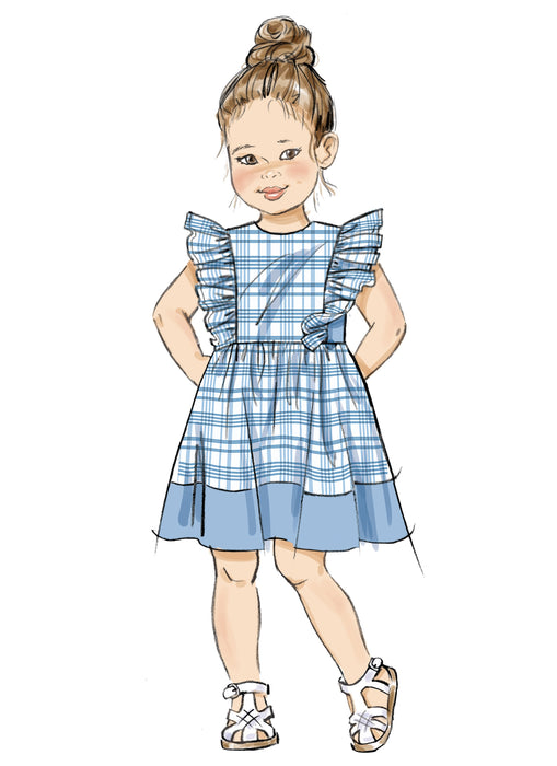 Butterick Sewing Pattern 7004 Children's Dresses, Top, Shorts and Pants from Jaycotts Sewing Supplies