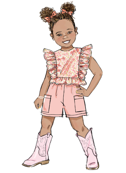 Butterick Sewing Pattern 7004 Children's Dresses, Top, Shorts and Pants from Jaycotts Sewing Supplies