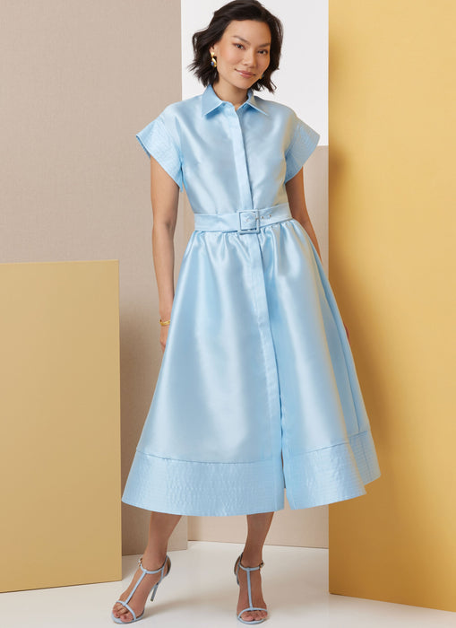 Butterick sewing pattern 7021 Dress with Belt, Sleeve and Length Variations from Jaycotts Sewing Supplies