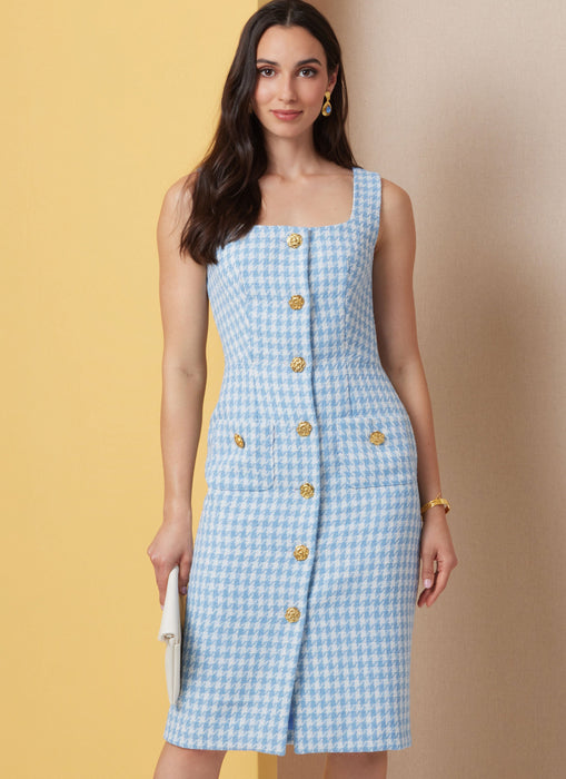 Butterick sewing pattern 7022 Dress in Two Lengths with Petite Lines from Jaycotts Sewing Supplies