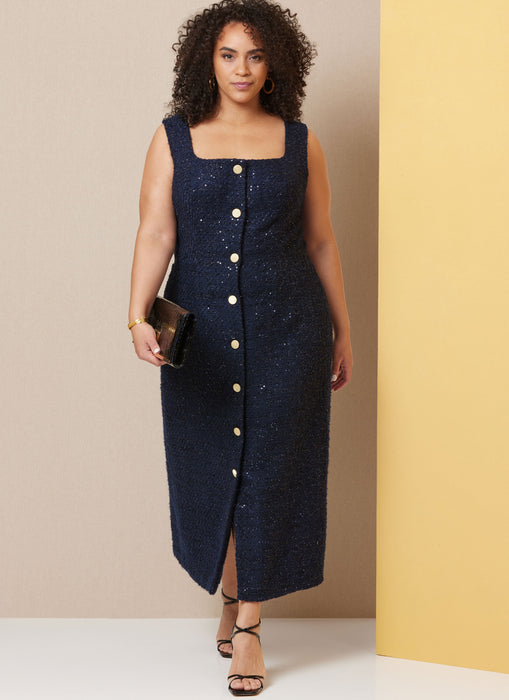 Butterick sewing pattern 7022 Dress in Two Lengths with Petite Lines from Jaycotts Sewing Supplies