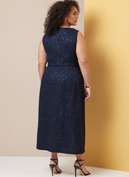 Butterick sewing pattern 7022 Dress in Two Lengths with Petite Lines from Jaycotts Sewing Supplies
