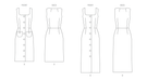 Butterick sewing pattern 7022 Dress in Two Lengths with Petite Lines from Jaycotts Sewing Supplies