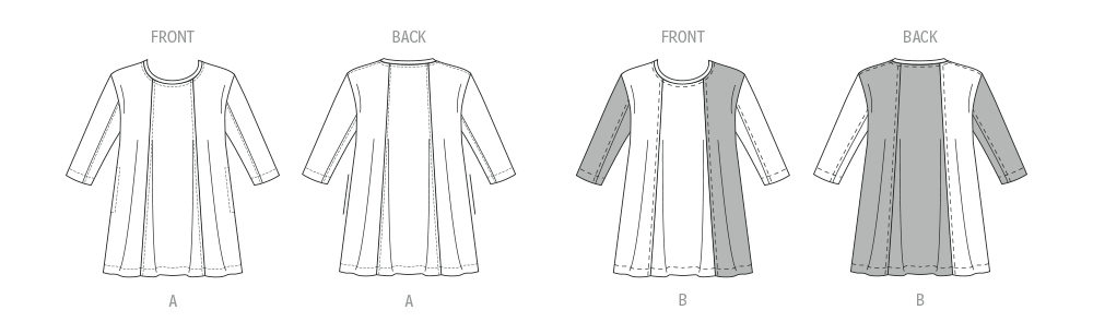 Butterick sewing pattern 7023 Knit Tunics by Katherine Tilton from Jaycotts Sewing Supplies