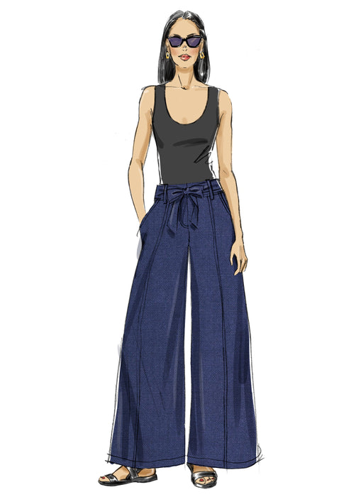 Butterick sewing pattern 7024 Trousers in Two Lengths and Tie Belt from Jaycotts Sewing Supplies