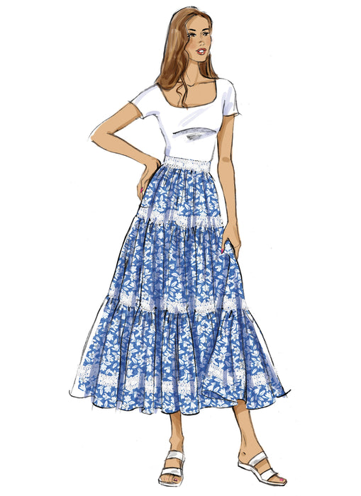 Butterick sewing pattern 7025 Skirts from Jaycotts Sewing Supplies
