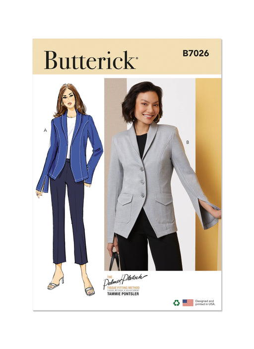 Butterick sewing pattern 7026 Jackets by Palmer/Pletsch Tammie Ponstler from Jaycotts Sewing Supplies