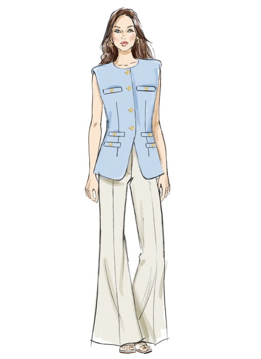 Butterick sewing pattern 7027 Waistcoat and Trousers from Jaycotts Sewing Supplies