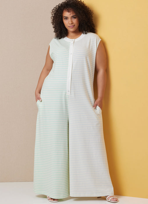Butterick sewing pattern 7029 Misses' and Women's Knit Jumpsuits from Jaycotts Sewing Supplies