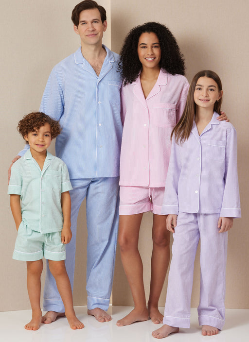 Butterick sewing pattern 7030 Children's and Adults' Shirts, Shorts and Pants from Jaycotts Sewing Supplies