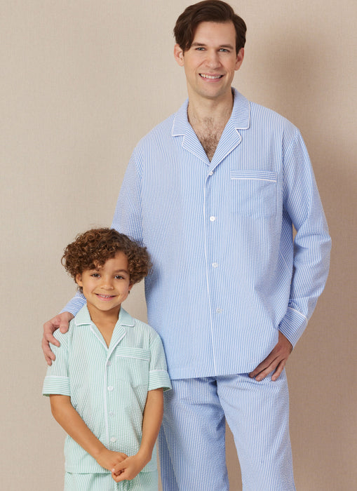 Butterick sewing pattern 7030 Children's and Adults' Shirts, Shorts and Pants from Jaycotts Sewing Supplies