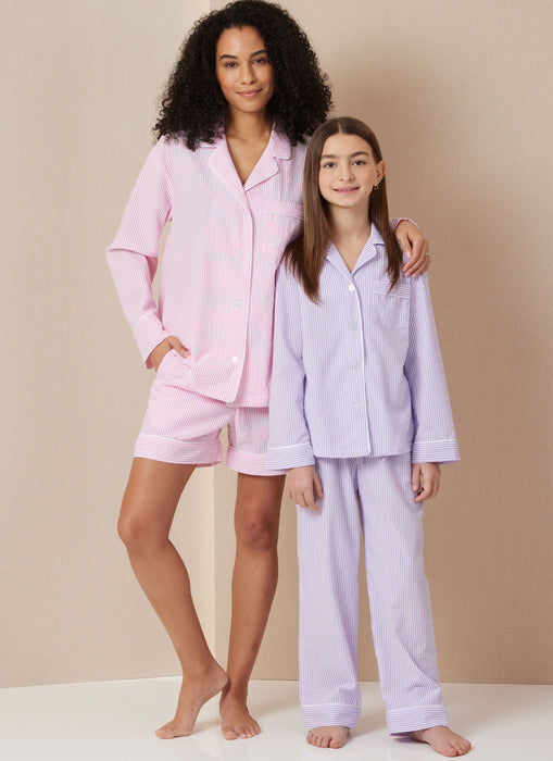 Butterick sewing pattern 7030 Children's and Adults' Shirts, Shorts and Pants from Jaycotts Sewing Supplies