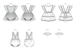 Butterick sewing pattern 7031 Babies' Rompers and Bow Tie from Jaycotts Sewing Supplies