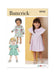 Butterick sewing pattern 7032 Toddlers' Dress with Sleeve and Neckline Variations from Jaycotts Sewing Supplies