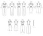 Butterick sewing pattern 7036 Jumpsuit, Dress and Sash from Jaycotts Sewing Supplies