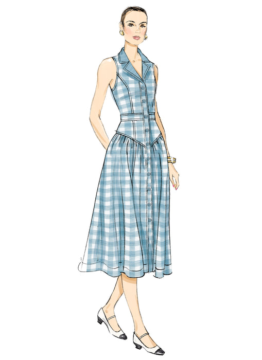 Butterick Sewing Pattern B7037 Midi Dresses from Jaycotts Sewing Supplies