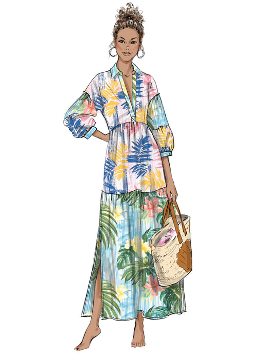 Butterick Sewing Pattern B7039 Tiered Dresses from Jaycotts Sewing Supplies