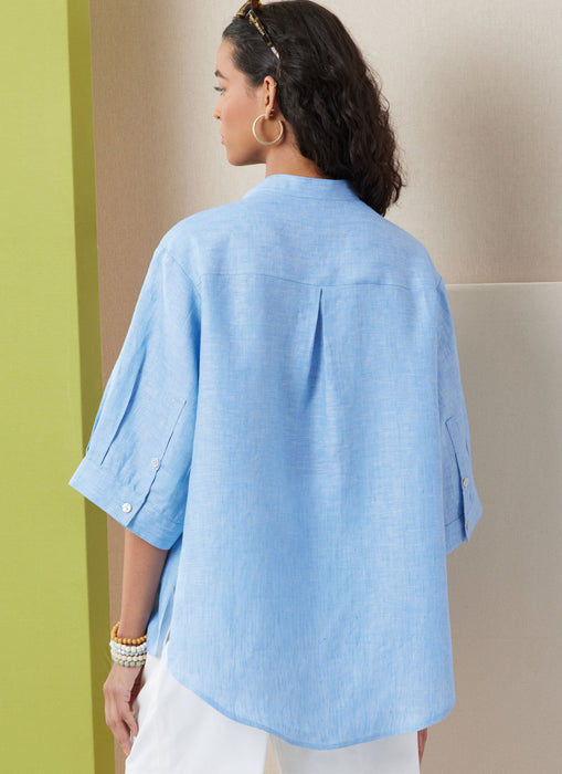 Butterick Sewing Pattern B7041 Women's Loose fitting Shirts from Jaycotts Sewing Supplies