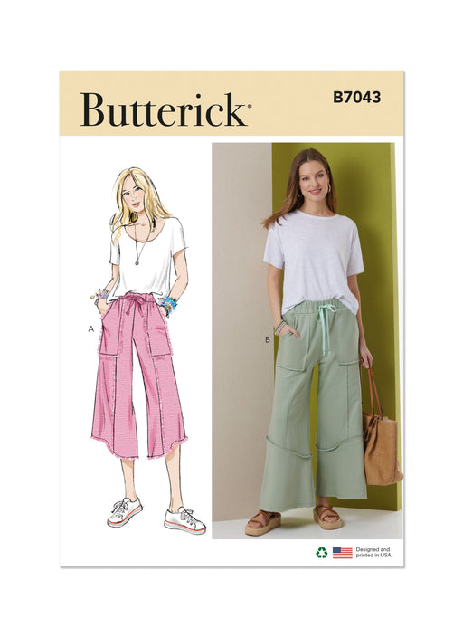 Butterick Sewing Pattern B7043 Misses' Trousers from Jaycotts Sewing Supplies