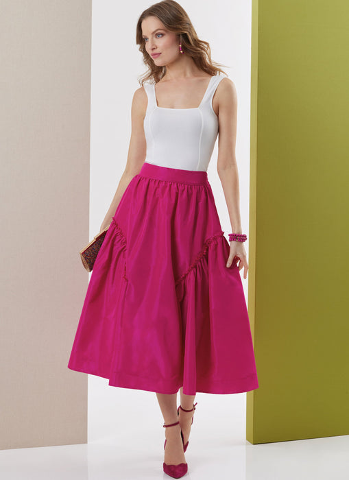 Butterick Sewing Pattern B7044 Flared Skirts from Jaycotts Sewing Supplies