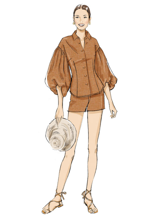 Butterick Sewing Pattern B7045 Misses' / Petite Top, Shorts and Pants from Jaycotts Sewing Supplies
