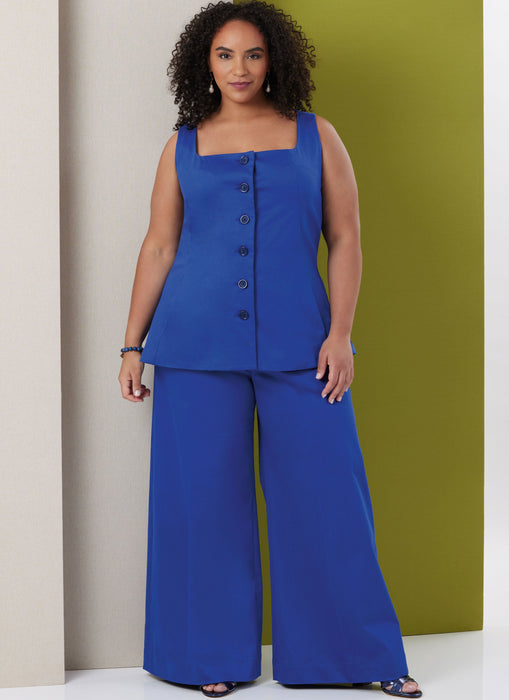 Butterick Sewing Pattern B7046 Misses' and Women's Top and Pants from Jaycotts Sewing Supplies