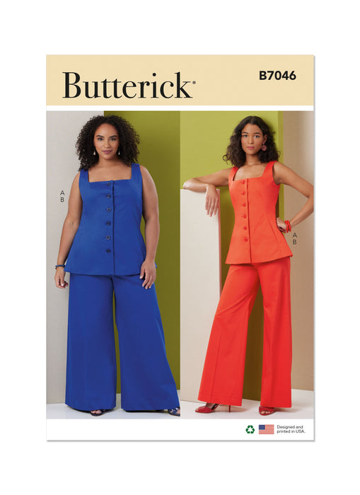 Butterick Sewing Pattern B7046 Misses' and Women's Top and Pants from Jaycotts Sewing Supplies