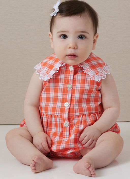 Butterick Sewing Pattern B7048 Babies' Rompers from Jaycotts Sewing Supplies