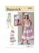 Butterick Sewing Pattern B7051 Girls' Tiered Dress and Hat from Jaycotts Sewing Supplies
