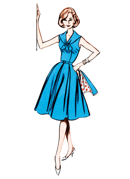Butterick Sewing Pattern B7052 1960's' Sailor Collared Dress and Jacket from Jaycotts Sewing Supplies