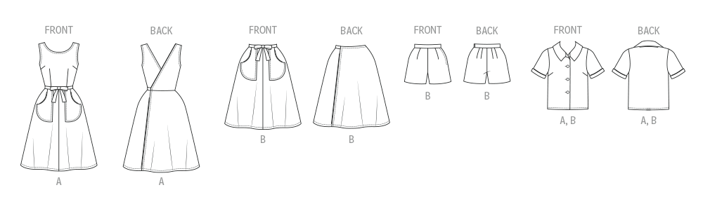 Butterick Sewing Pattern B7053 1960's' coordinates from Jaycotts Sewing Supplies