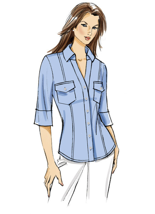 Butterick pattern 7055 Misses' Shirts by Tammie Pontsler for Palmer/Pletsch from Jaycotts Sewing Supplies