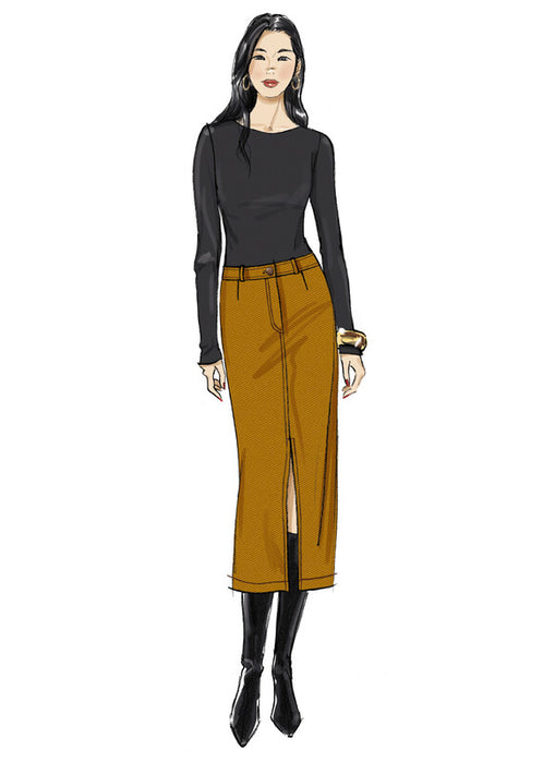 Butterick sewing pattern 7057 Misses' Pencil Skirt in Two Lengths from Jaycotts Sewing Supplies