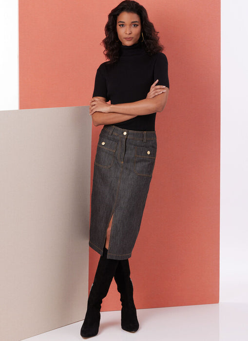 Butterick sewing pattern 7057 Misses' Pencil Skirt in Two Lengths from Jaycotts Sewing Supplies