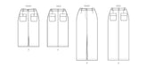 Butterick sewing pattern 7057 Misses' Pencil Skirt in Two Lengths from Jaycotts Sewing Supplies
