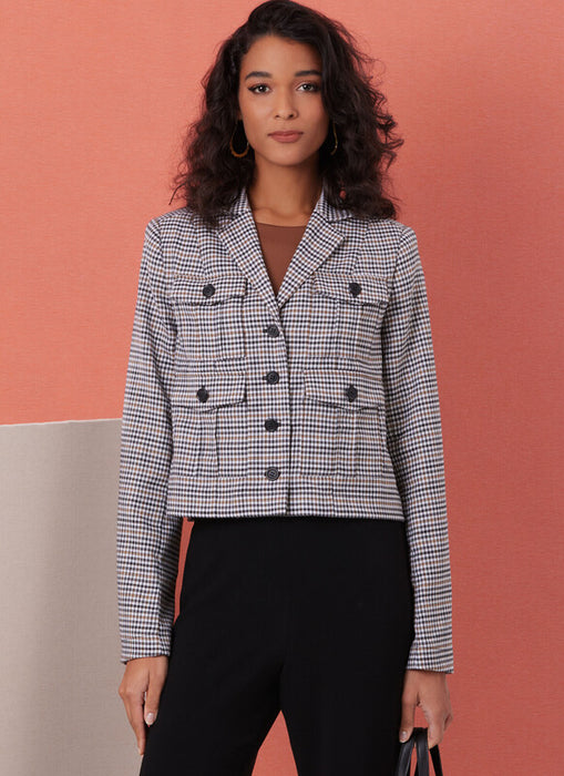 Butterick sewing pattern 7059 Misses Jacket in Two Lengths from Jaycotts Sewing Supplies