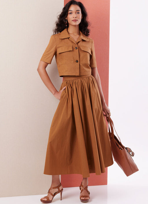 Butterick sewing pattern 7061 Misses’ and Miss Petite Jacket with Sleeve Variations, Skirt and Pants from Jaycotts Sewing Supplies