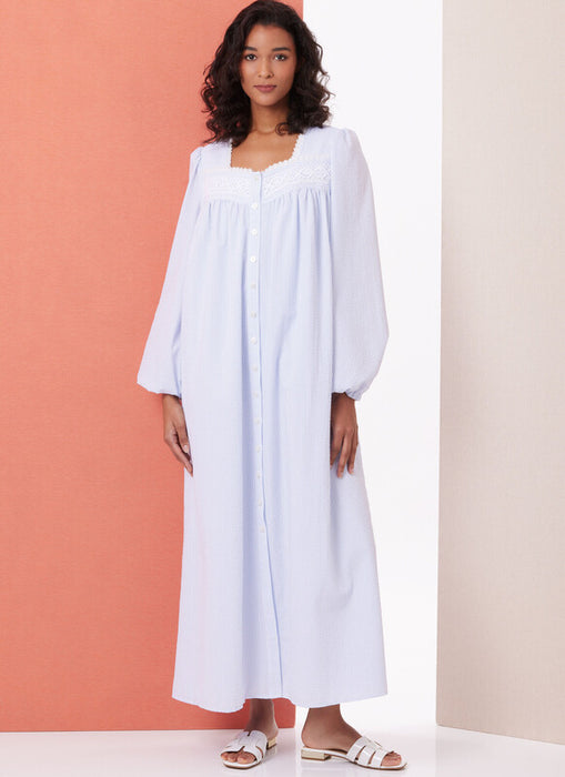 Butterick sewing pattern 7062 Misses' Robe and Nightgown from Jaycotts Sewing Supplies