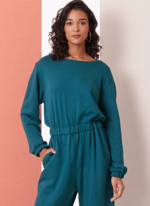 Butterick sewing pattern 7063 Misses' Knit Jumpsuit with Length and Sleeve Variations from Jaycotts Sewing Supplies