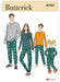 Butterick sewing pattern 7065 Girl's and Boy's and Adult Knit Tops and Joggers from Jaycotts Sewing Supplies