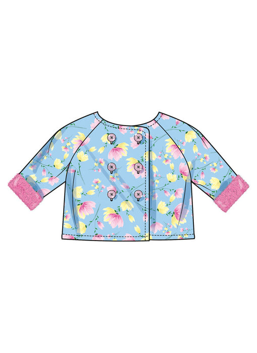 Butterick sewing pattern 7066 Babies Knit Coat with and without Hood and Leggings from Jaycotts Sewing Supplies