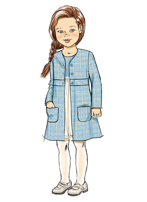 Butterick sewing pattern 7068 Children's Jacket, Coat and Dress from Jaycotts Sewing Supplies