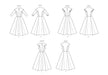 Butterick sewing pattern 7070 Misses' Capelet Yoked Dresses from Jaycotts Sewing Supplies