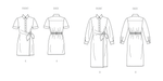 Butterick sewing pattern 7075 Misses' Wrap Front Shirtdress in Two Lengths from Jaycotts Sewing Supplies
