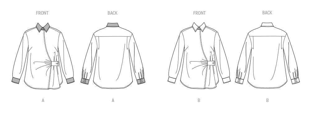 Butterick sewing pattern 7079 Misses' Wrap Tops from Jaycotts Sewing Supplies