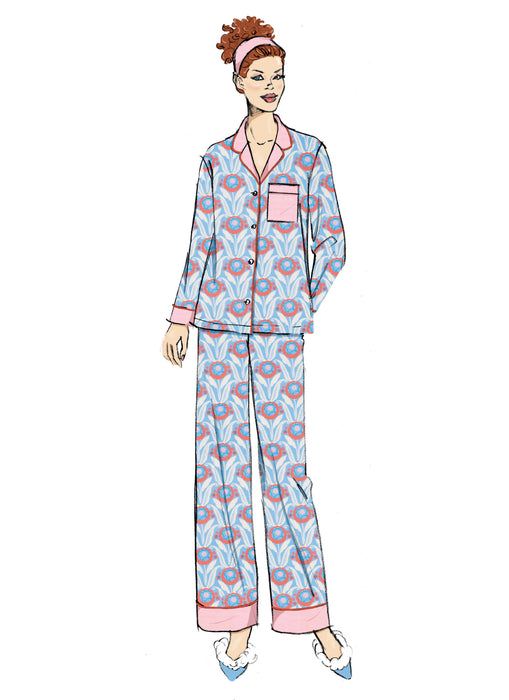 Butterick sewing pattern 7083 Misses' Pyjamas from Jaycotts Sewing Supplies