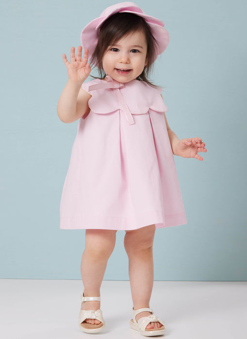 Butterick sewing pattern 7086 Toddlers' Dresses, Panties and Hat from Jaycotts Sewing Supplies